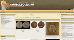 Desktop Screenshot of gyujtokboltja.hu